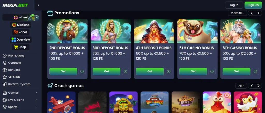 Bonussen en Promoties bij Megabet