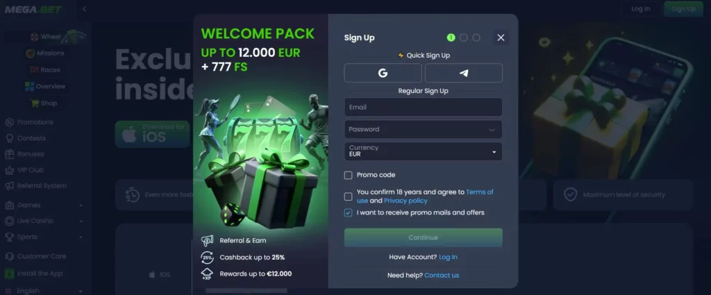 Zo Activeer je een MegaBet Bonus